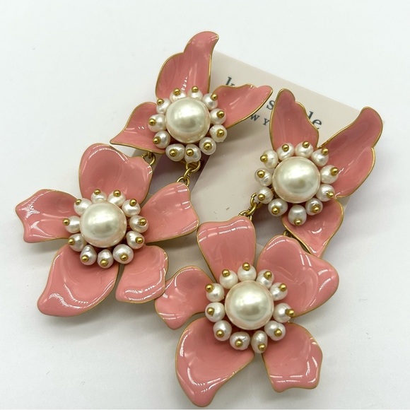 kate spade Jewelry - Kate Spade Flora Blush Earrings NWT